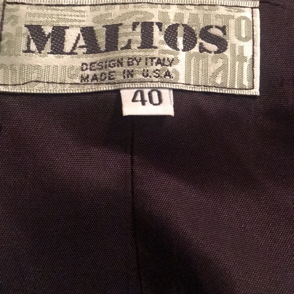 Preloved Maltos black jacket size 40 - Picture 4 of 4